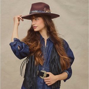 Ruediger Wide Brim Fedora Hat - M